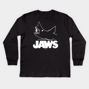 Jaws movie Kids Long Sleeve T-Shirt